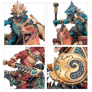 Seraphon Aggradon Lancers Lancieri su Aggradonte