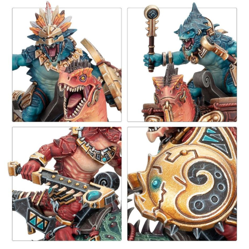 Seraphon Aggradon Lancers Lancieri su Aggradonte