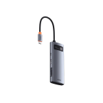 Baseus Joystar 7 in 1 USB-C Uscita HDMI 4K@60Hz, PD 100W, 3 USB-A 3.0 5Gbps, Lettore Schede SD/TF, Docking Station 