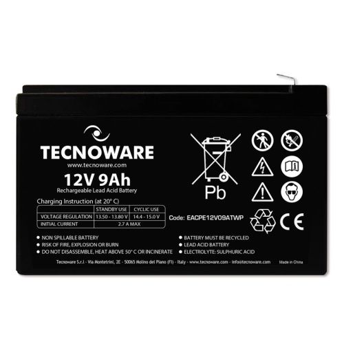 Tecnoware Batteria Ups 9 Ah 12V 
