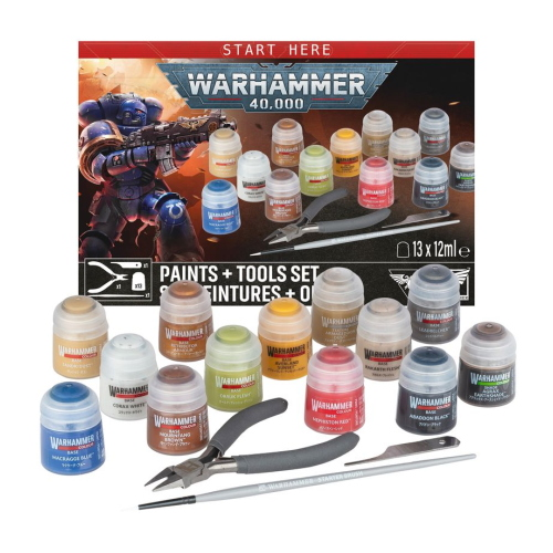 Warhammer 40,000 Paints + Tools Set