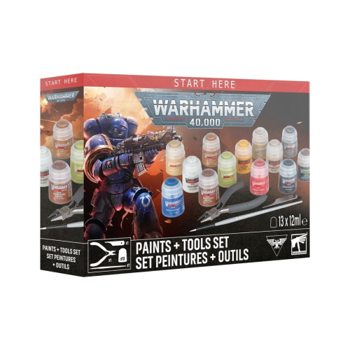 Warhammer 40,000 Paints + Tools Set